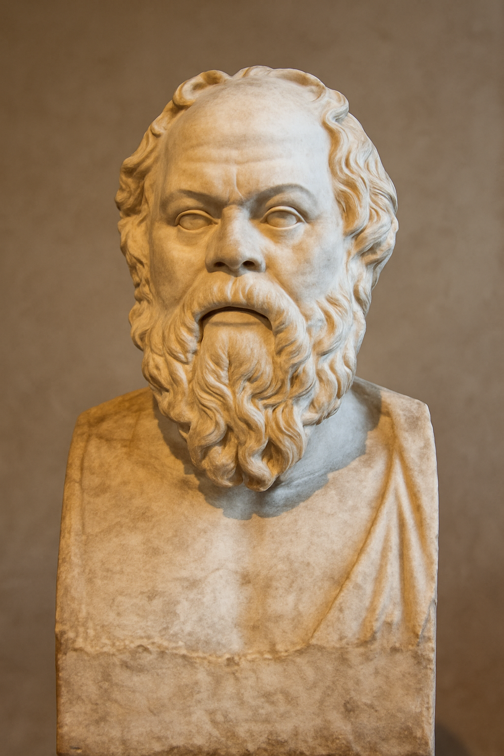 Busto antiguo de Sócrates