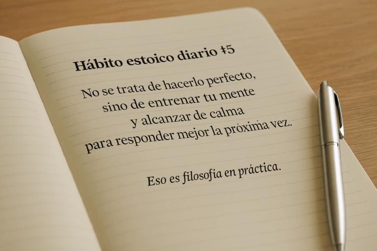 Hábito Estoico Diario #5: Un desastre aparente… una oportunidad para tí.
