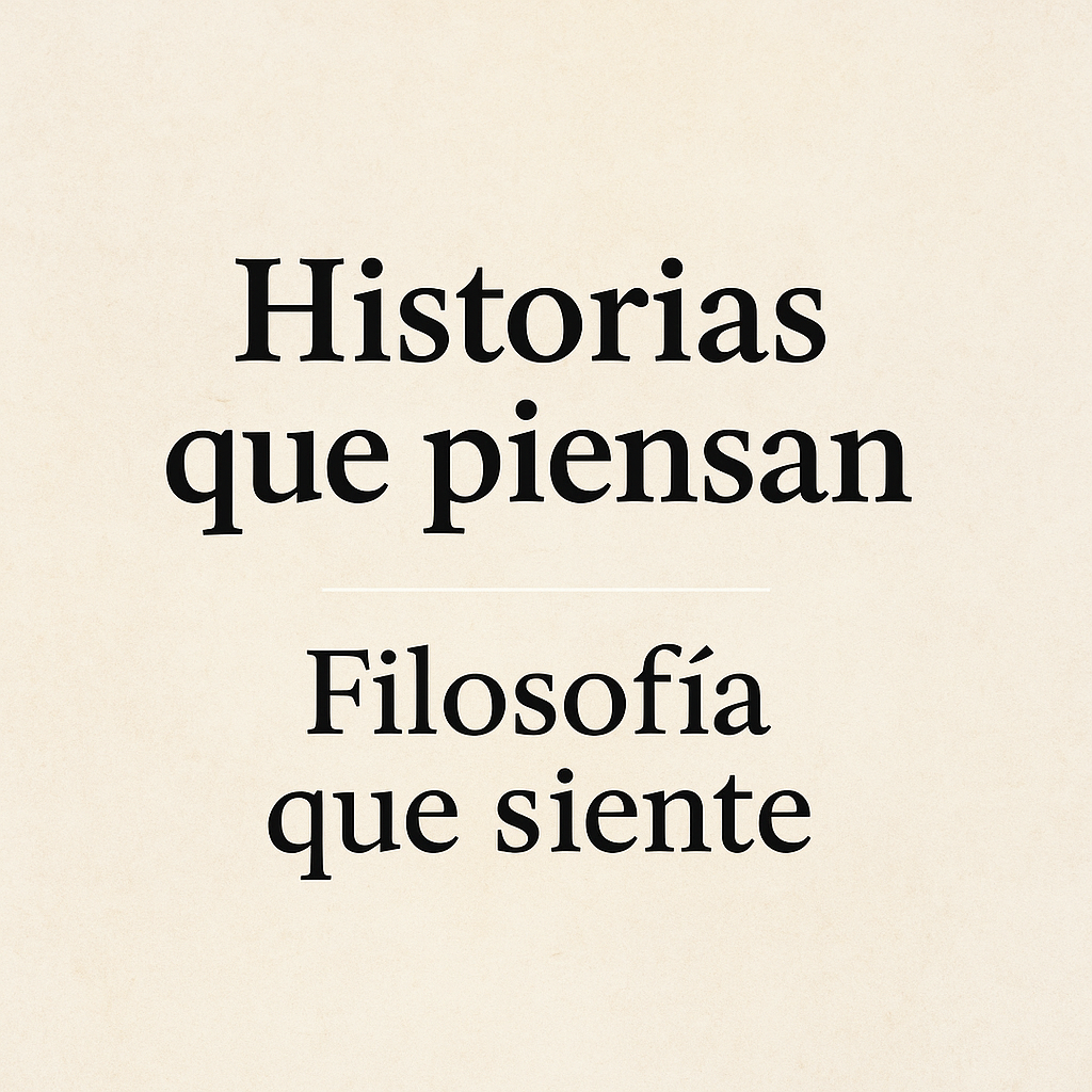 Historias que piensan. Filosofía que siente.